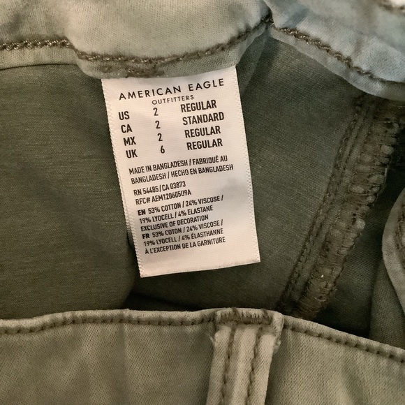 American Eagle Outfitters Size 2 Hi-Rise Olive Jeggings. Preloved - Picture 6 of 8